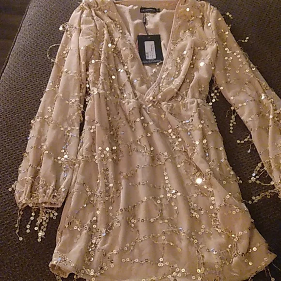green emerald velvet dress Gold Halter Sequin A-Line Mini Party Dress MYC1050 main image 0